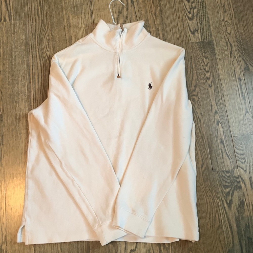 Ralph Lauren 1/4 zip sweater -Ivory